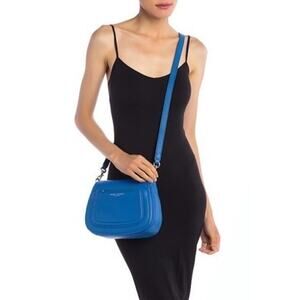 Marc Jacobs M0013049 Ultra Blue Empire City Mini Messenger Leather Crossbody Bag